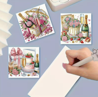Preview: Diamond Painting 6 Stück Geburtstagskarten